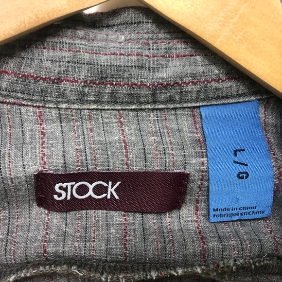 Stock LS Button Down Linen Shirt - Picture 3 of 4